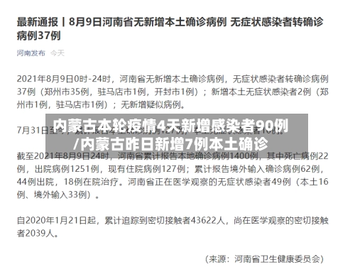 内蒙古本轮疫情4天新增感染者90例/内蒙古昨日新增7例本土确诊-第2张图片