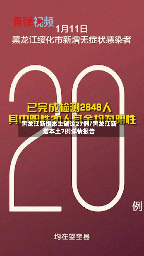 黑龙江新增本土确诊27例/黑龙江新增本土7例详情报告