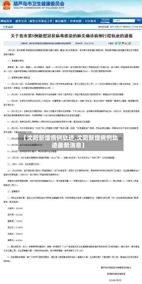 【沈阳新增病例轨迹,沈阳新增病例轨迹最新消息】-第3张图片