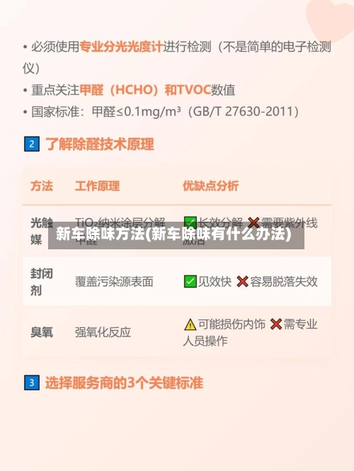 新车除味方法(新车除味有什么办法)