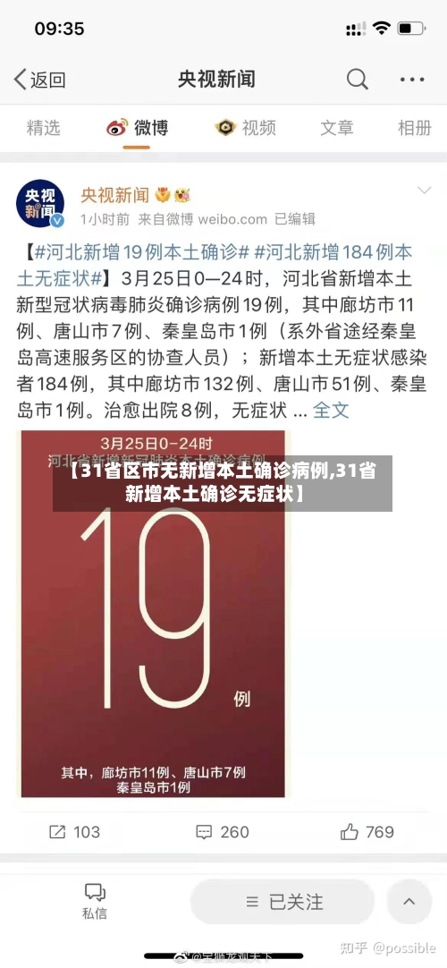 【31省区市无新增本土确诊病例,31省新增本土确诊无症状】-第2张图片