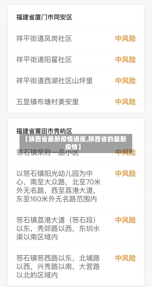 【陕西省最新疫情通报,陕西省的最新疫情】