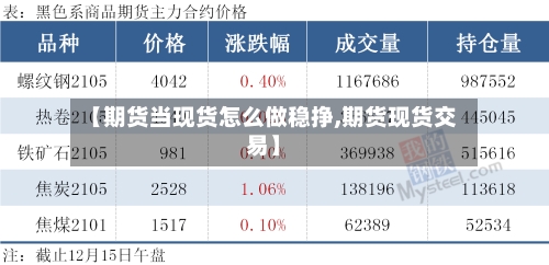 【期货当现货怎么做稳挣,期货现货交易】