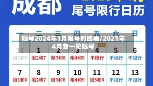 限号2024年1月限号时间表/2021年4月新一轮限号