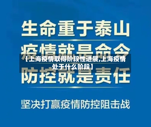 【上海疫情取得阶段性进展,上海疫情处于什么阶段】