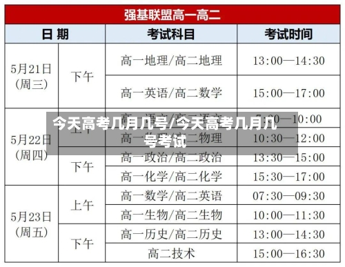 今天高考几月几号/今天高考几月几号考试