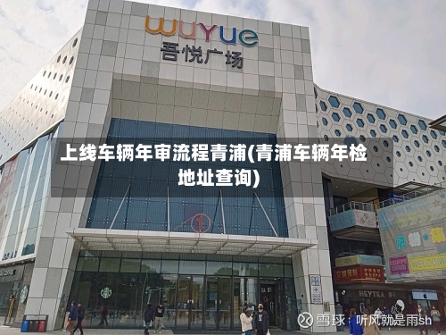 上线车辆年审流程青浦(青浦车辆年检地址查询)