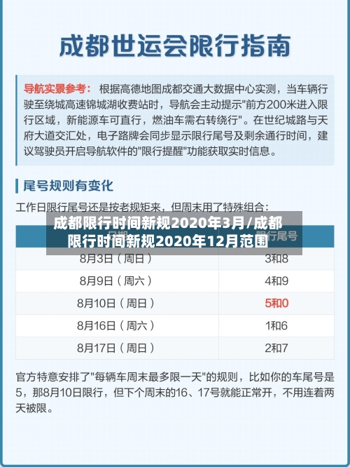 成都限行时间新规2020年3月/成都限行时间新规2020年12月范围-第2张图片