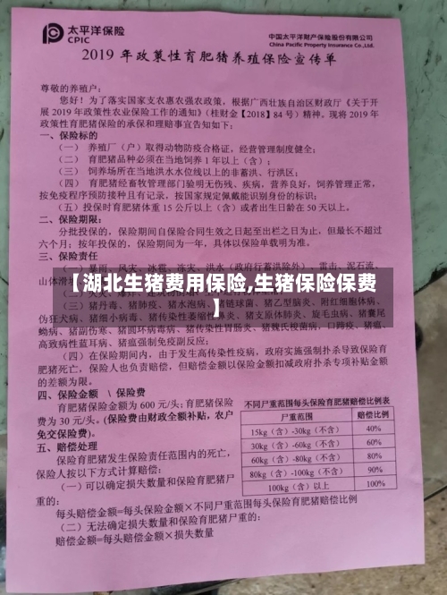 【湖北生猪费用保险,生猪保险保费】