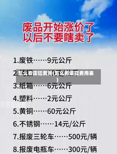 怎么看废铝费用(怎么看废铝费用表)-第3张图片