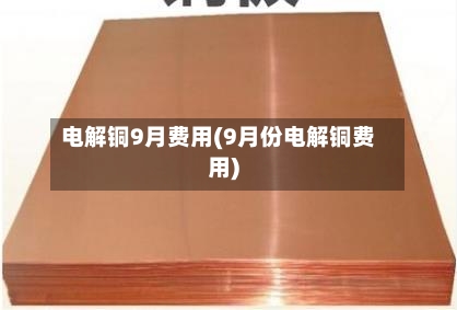 电解铜9月费用(9月份电解铜费用)-第3张图片