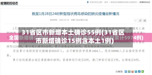 31省区市新增本土确诊55例(31省区市新增确诊15例含本土1例)