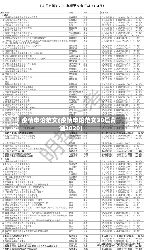 疫情申论范文(疫情申论范文30篇背诵2020)-第2张图片