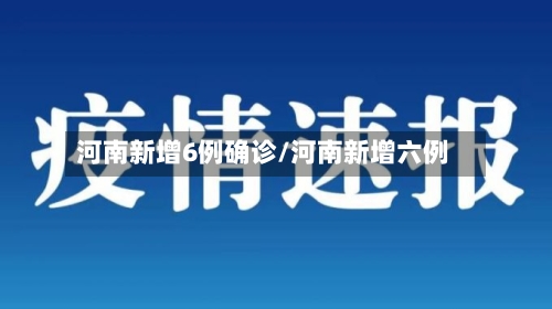 河南新增6例确诊/河南新增六例